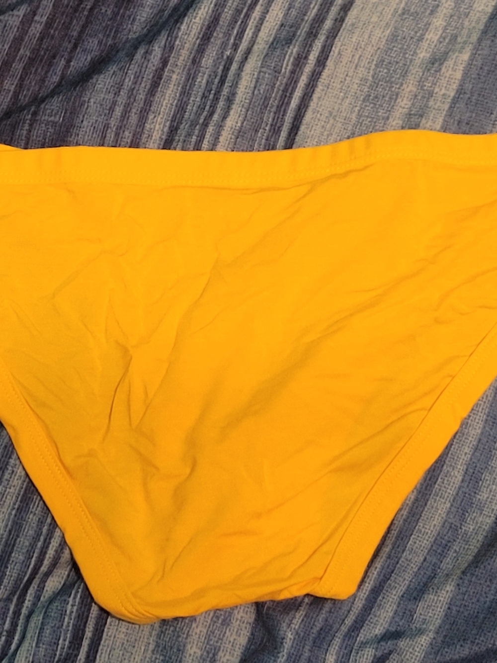 Men's Yellow Cotton Briefs - Picture 2 of 4